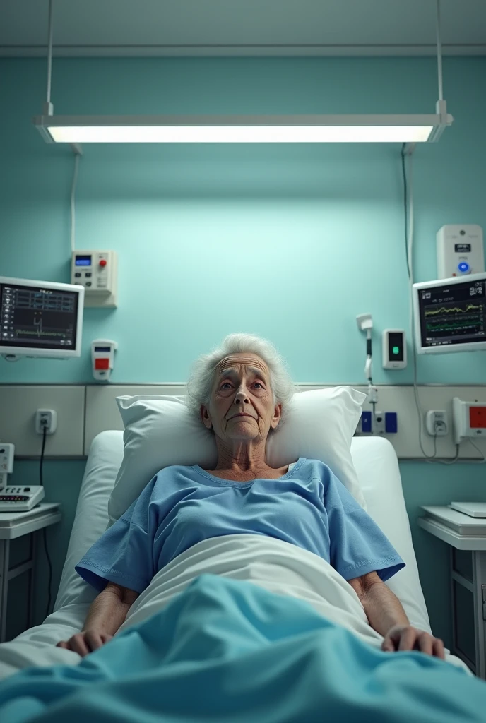 (photorealism:1.2), Create a hospital environment image Add a patient 