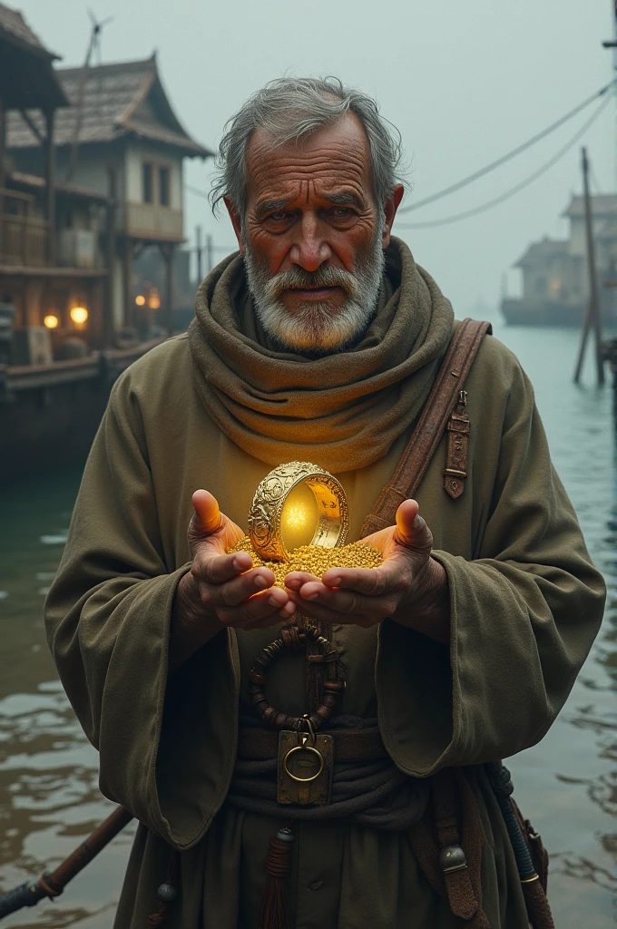 When a poor fisherman discovers a priceless gold ring inside a fish, he can't believe his luck. he takes the ring to the king and is richly rewarded.