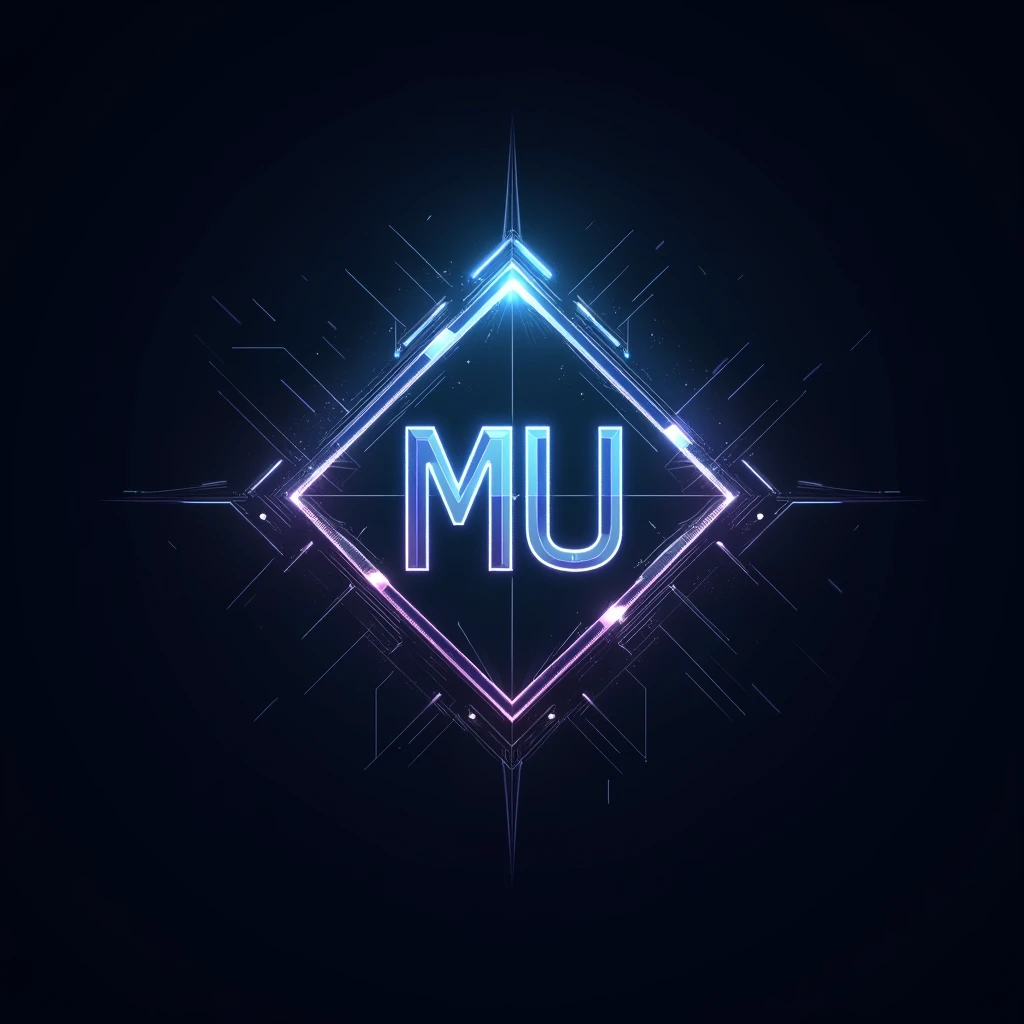 Create a logo with the theme of the online mu game in which it has a title that says MU PARALLEL