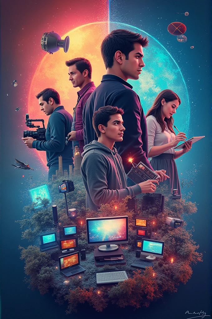 make a poster about the various forms of media and its significance to society