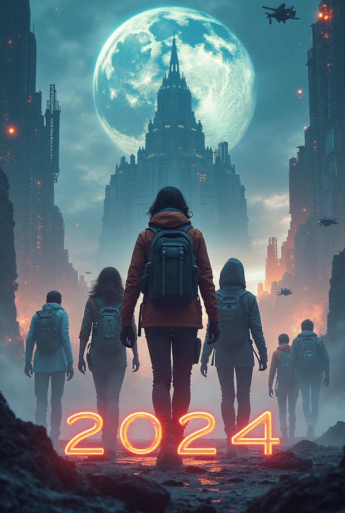 Create a cinema poster title of Journey 2024