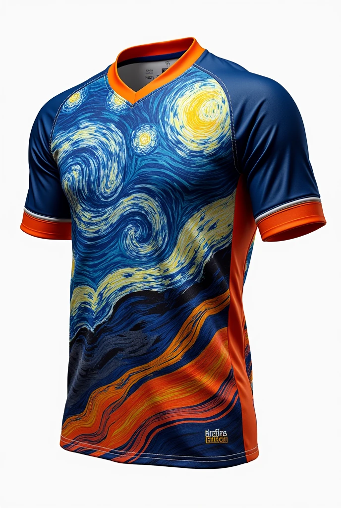 Van Gogh inspired high school interclass games jersey
