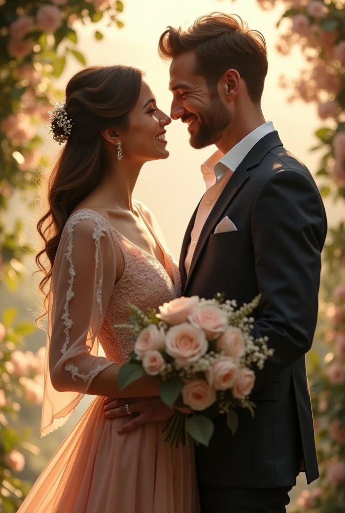 An engagement pic of couple