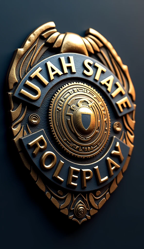 Utah state roleplay logo on a police badge