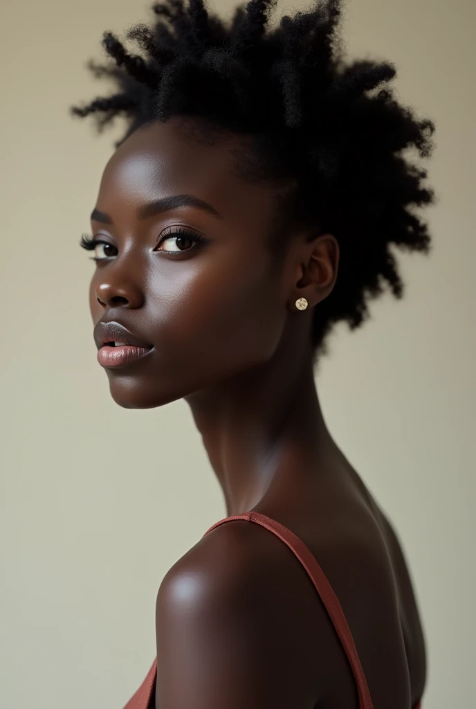 A skinny black woman 