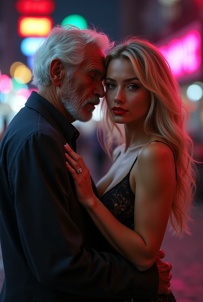 Beautiful Colombian teenager with a good body ,hugging his 90-year-old grandfather, old man, NSFW, ugly-faced beggar, You can clearly see my high cheekbones and defined jawline... My nose is and pretty, complementing my features very well. And those full, luscious lips red lipstick neon light cupercity, Side cleavage Blonde hair Oversized lips Big fake lips Red lipstick Big pub Backless Fashion design Lingerie, without lingerie & Underpants, Sexy clothes for women.Erotic shirt dress with plunging neckline, Halter neck backless bodycon dress, Sexy lingerie for women.