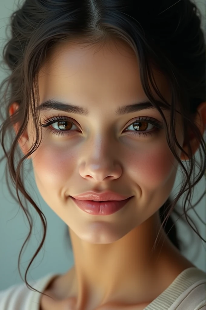 Combine the face of selena gomez with that of jenna ortega