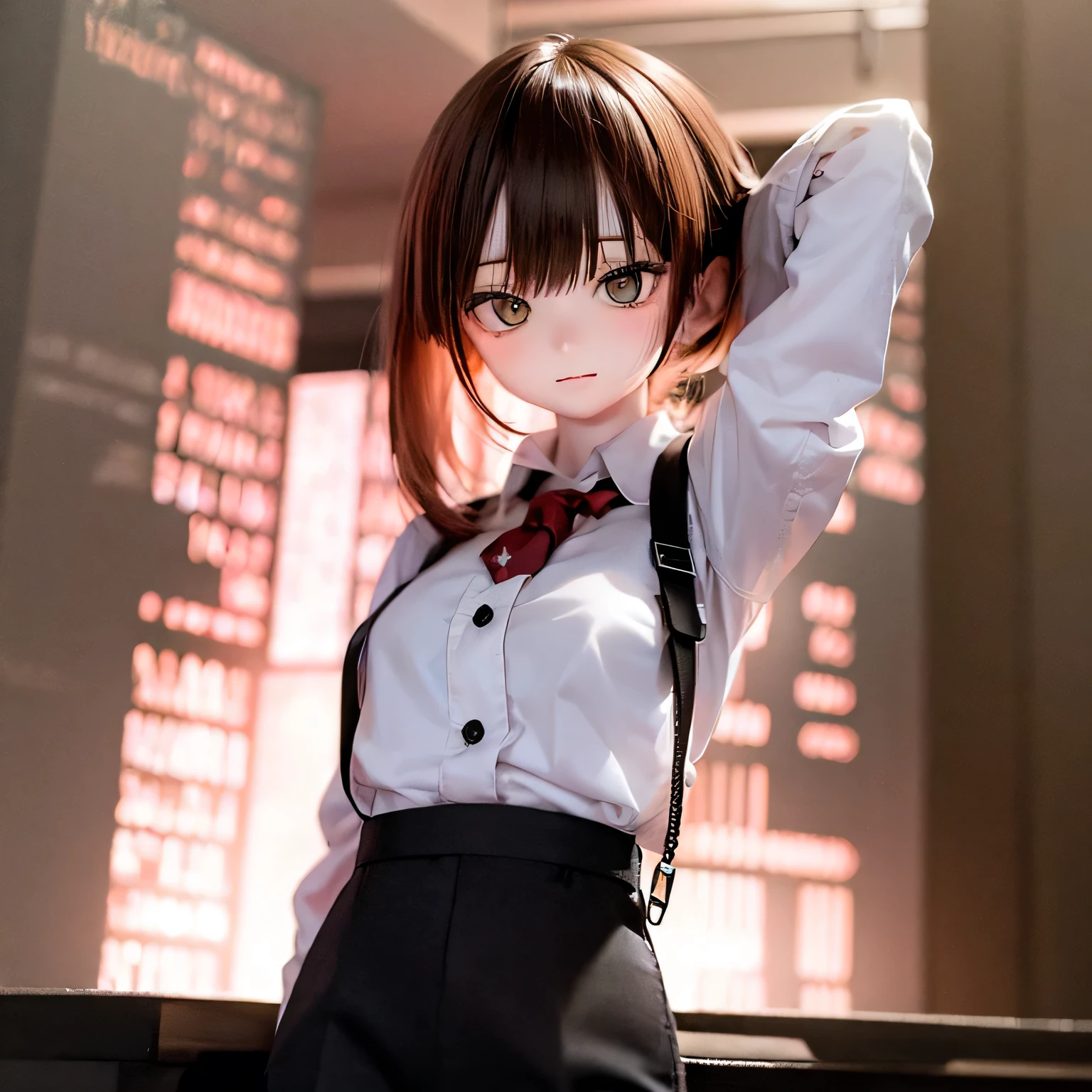 Makina Chainsaw Man White Blouse (((Black slacks)))