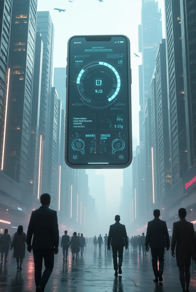A mobile device who is ruling on humans