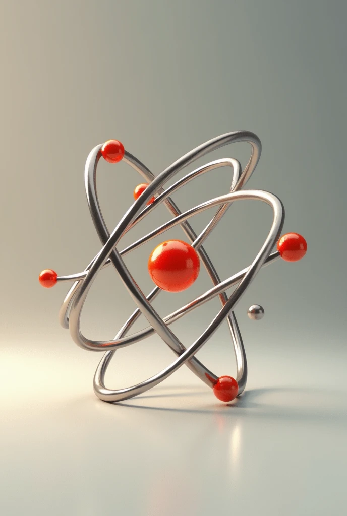 a model of the atomic radium of an element from the periodic table (It should be realistic)