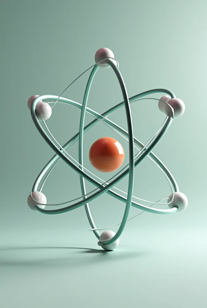 a model of the atomic radium of an element from the periodic table (It should be realistic)