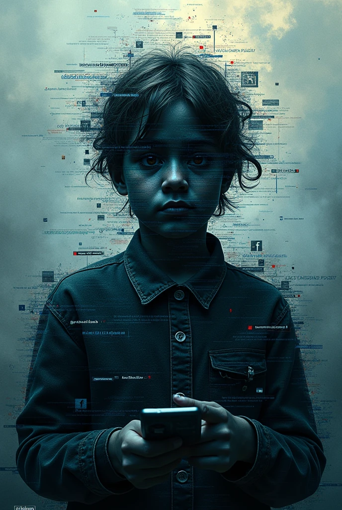 make a unique poster about cyber bullying aims and educate people