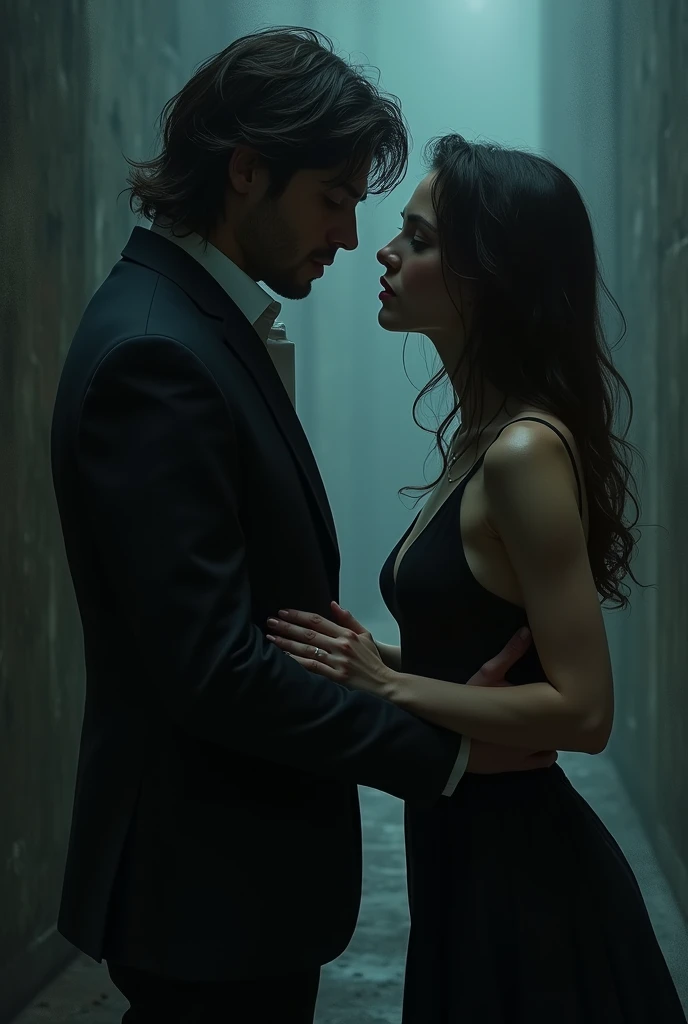 I want to create an image written you come closer, I approach... You walk away, I move away