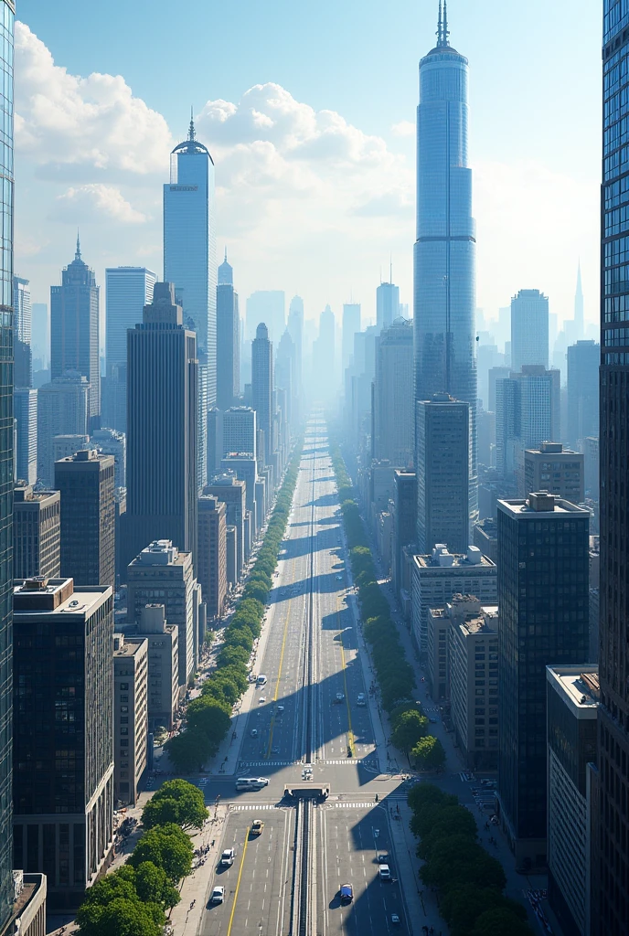 Modern city,Panoramic View