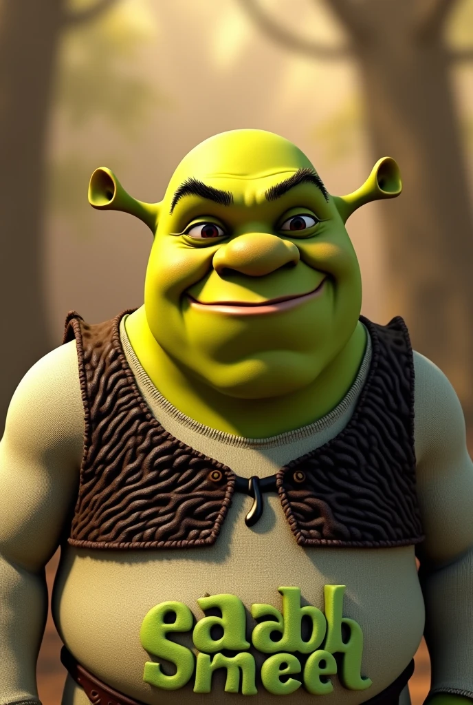 Create a logo of "EABMODEL" the shrek