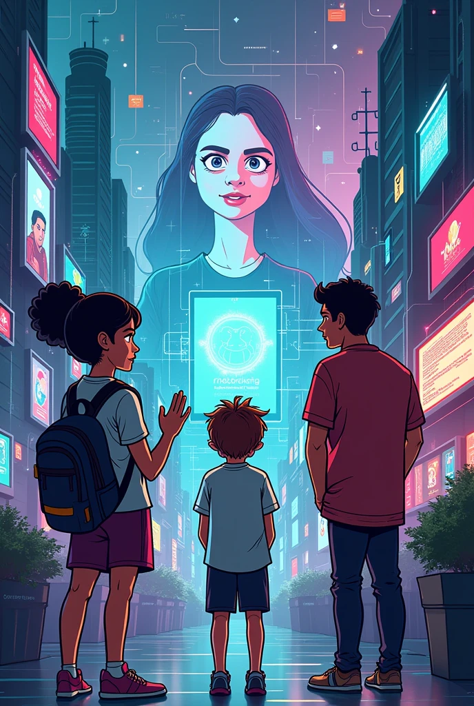 make a unique poster about cyber bullying cartoon aims to educate people to be a responsible user