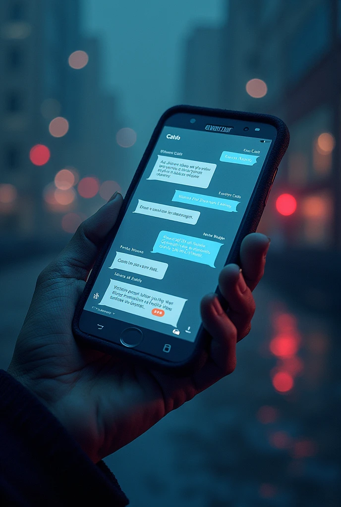 Create a music cover with the name Every Night, make a cell phone with messages and missed calls