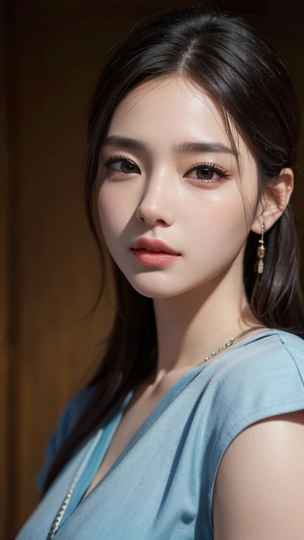 (8k, Highest quality, masterpiece:1,2), (Realistic, Photorealistic:1.37), Super Detail, one person&#39;s,), (Very detailed), (Beautiful and detailed eyes), (Highest quality), (Very detailed ), (masterpiece), (Detailed face),20-year-old, ,1 person, whole body, Black Hair,Very short hair, Medium chest, Dressed, Perfect lighting, Angle from below、Focus on pussy and breasts, View your viewers, Excited face, Mischievous face, Hawaiian Muumuu, Wheat field, evening, Wind,