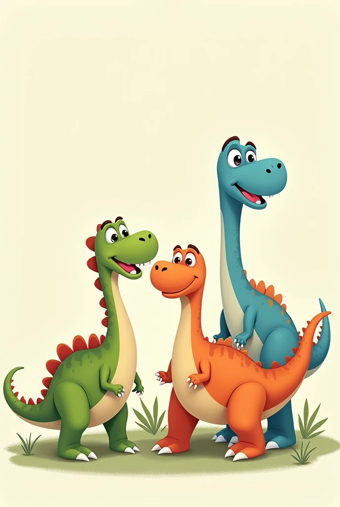 3 animated dinosaur profile pictures

