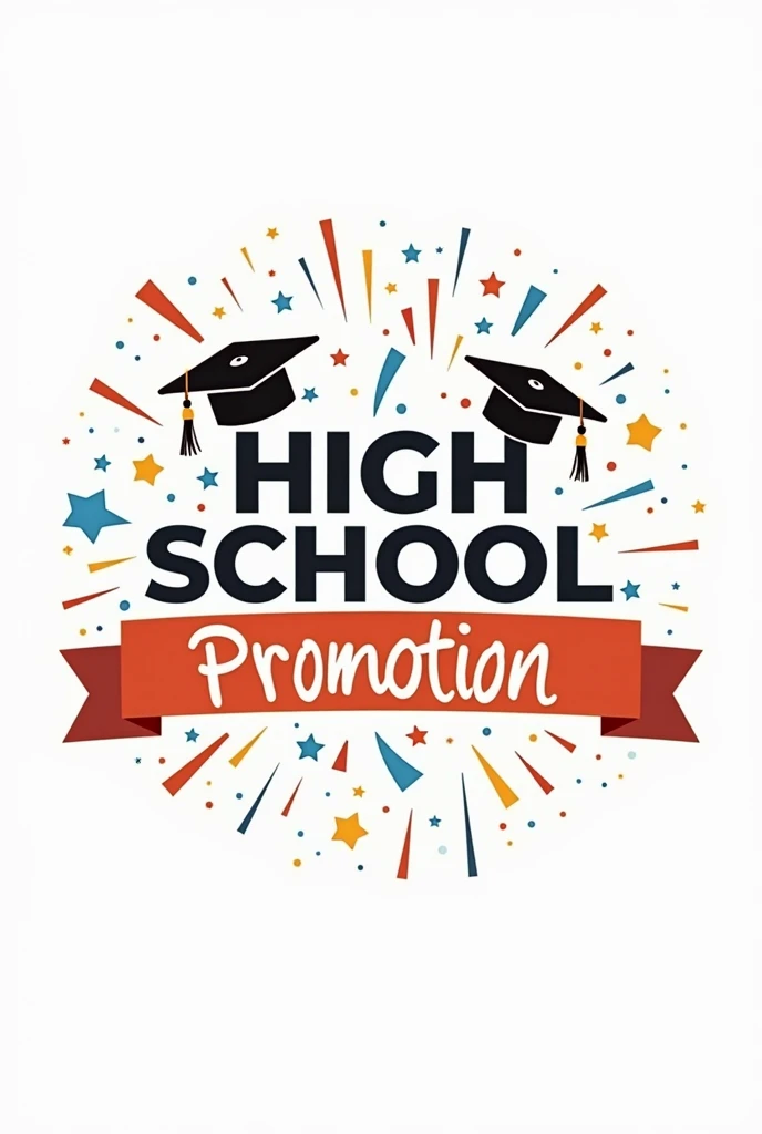 Make me a simple high school promotion logo with this phrase: