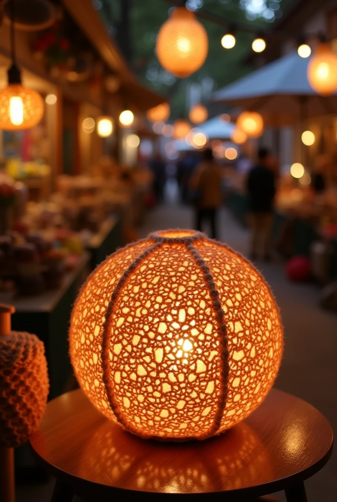 A lamp of "ideias" crochet fair 