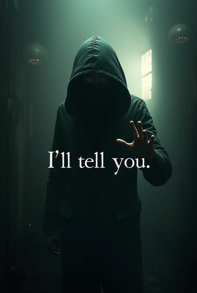 Creative image with the following text "I'll tell you"