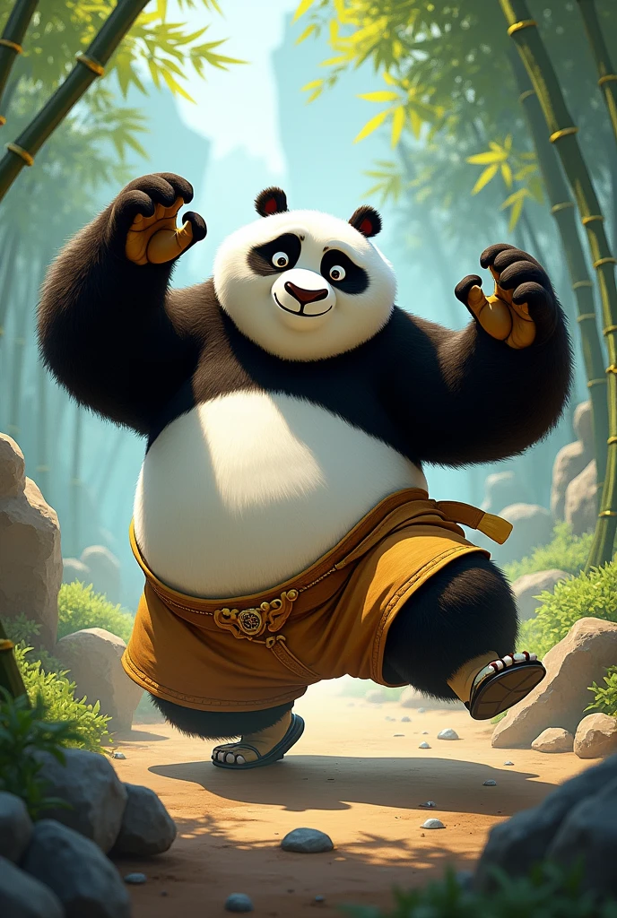 slide kong fu panda