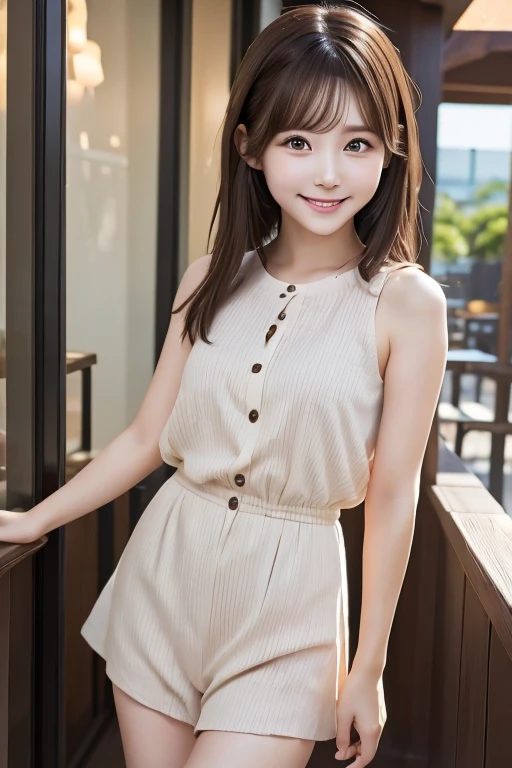 woman,2,Brown Hair,Private Server,Summer clothes,Bright smile,Big eyes,charm,cheerful and energetic,Natural Body,Small and delicate,A bit clumsy,High resolution