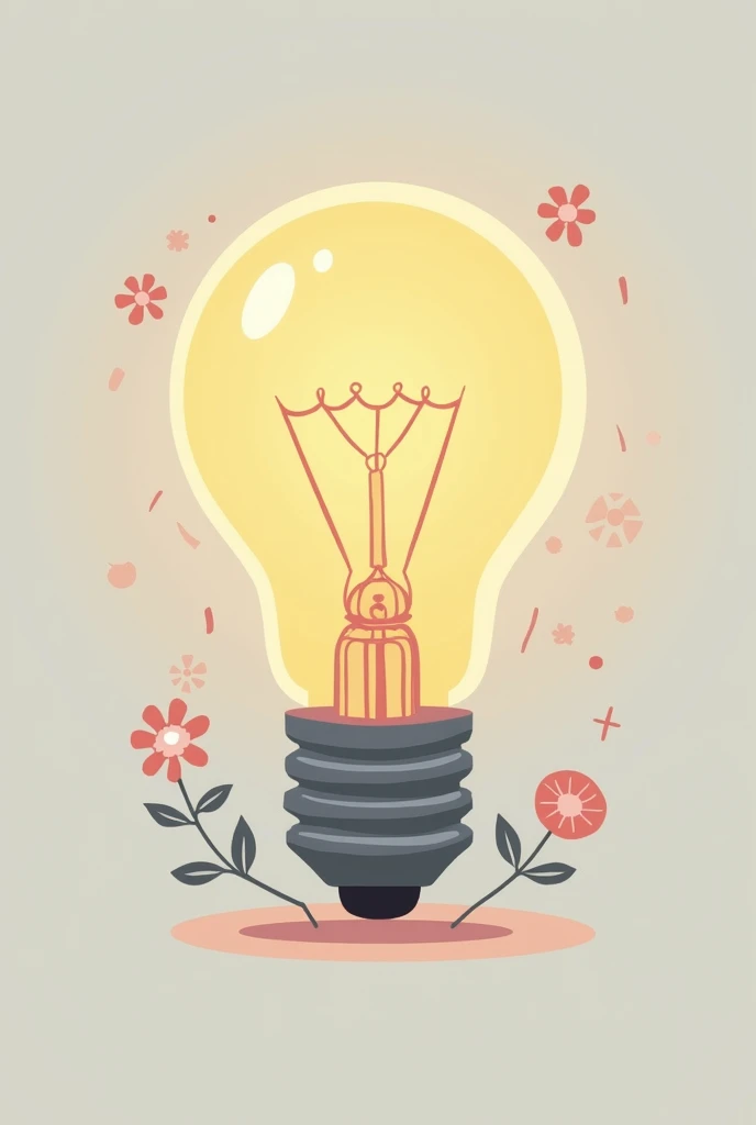 Design a stylized light bulb icon that symbolizes inspiration and creativity for a crochet Instagram profile. The lamp should be modern and simple, with a design that refers to a brilliant idea. Use colors that match the crochet theme, like pastel tones or soft colors, and add a crochet thread or small loops around the bulb to visually connect with the theme. The icon must be clear and easily recognizable even at small sizes..