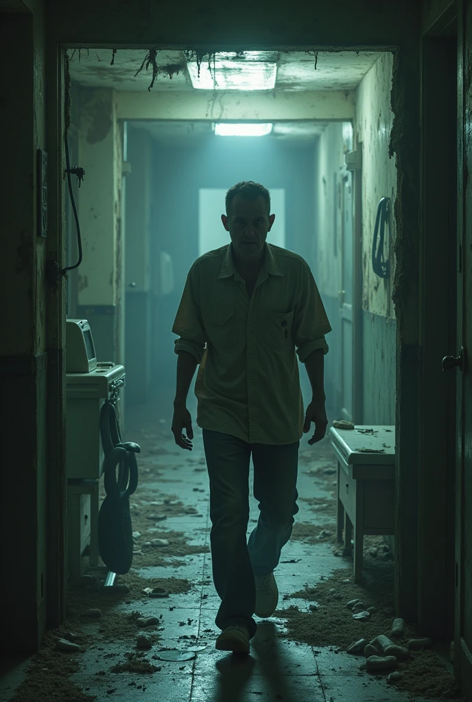 Abandoned hospital man manages to find the exit