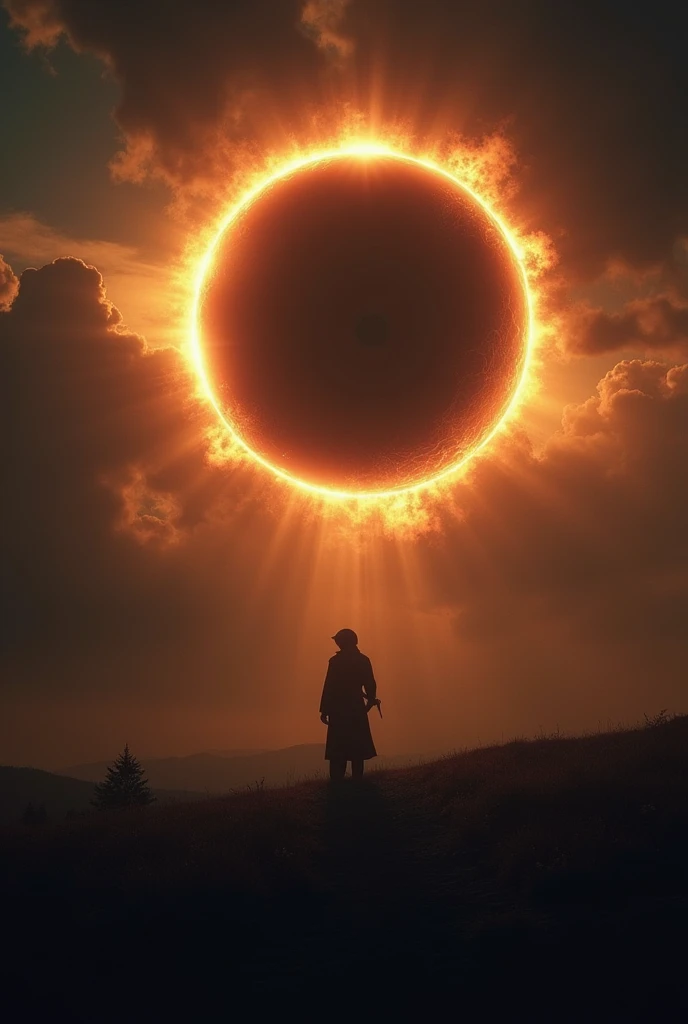 create an image of a solar eclipse