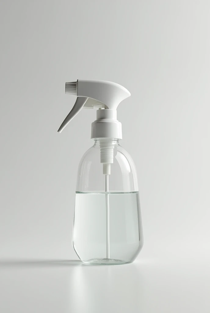 Small transparent bottle , spraying your disinfectant 