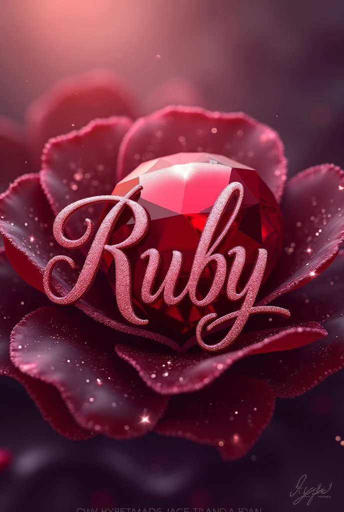 Create a signature image showing that name RUBY
