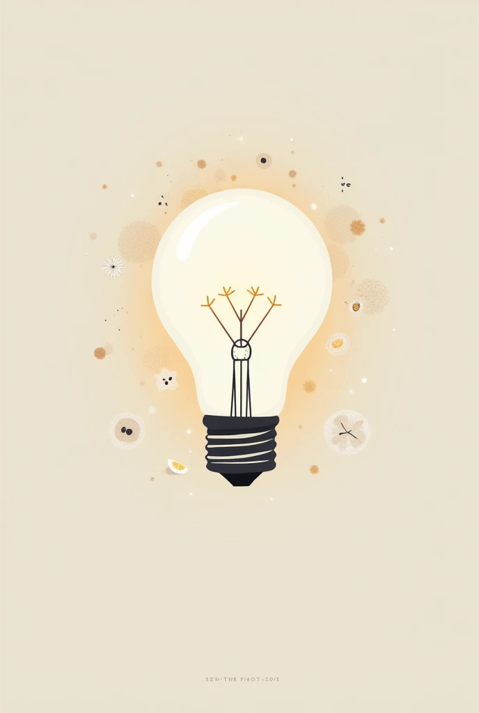 Create a modern and simple light bulb icon, symbolizing inspiration and creativity, with crochet elements, like small threads or crochet loops around the bulb and the bottom should be serous