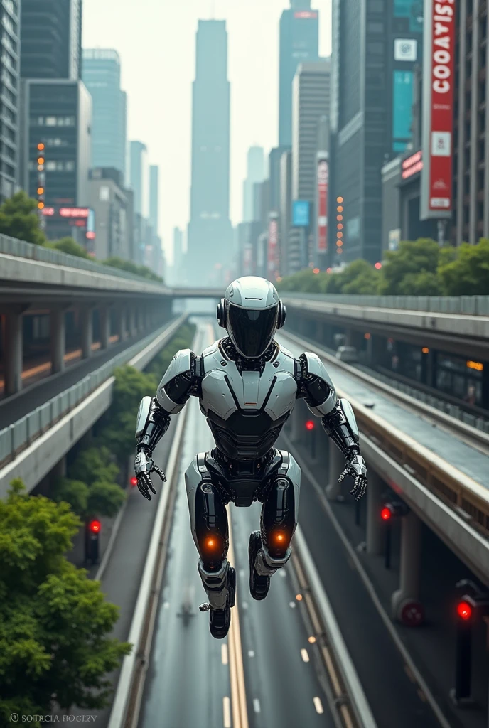 A robot driving