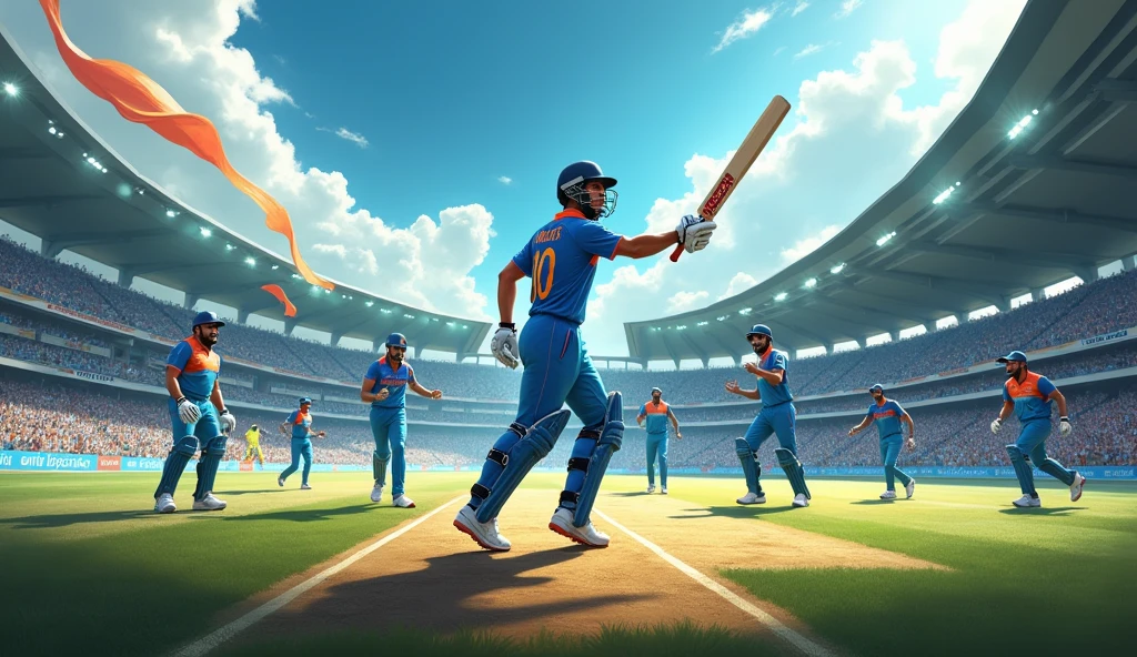 Cricket 24 game . India highlights
