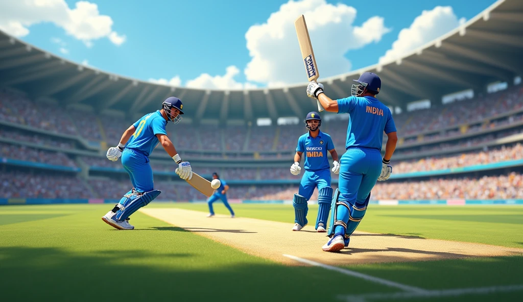 Cricket 24 game . India highlights