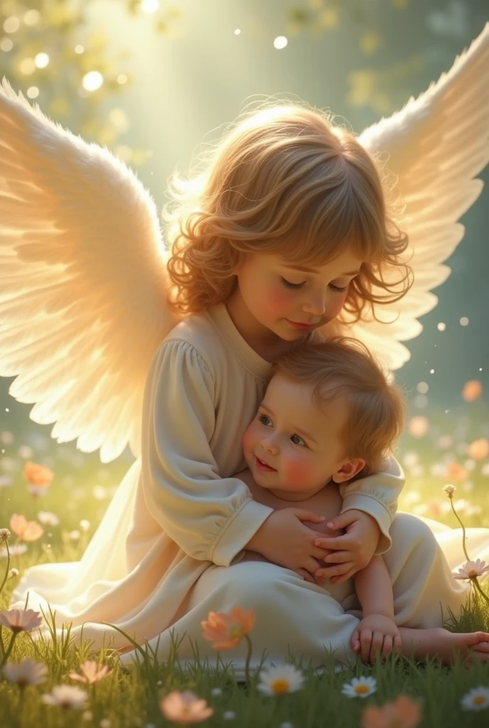 Guardian angel protecting