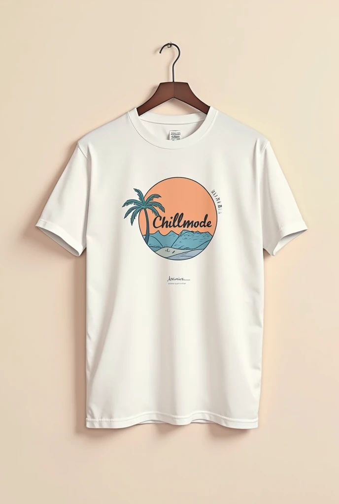 Hello, I would like you to create a logo for a brand of basic and oversized t-shirts called “chillmode”. The design should convey a sense of relaxation and modern style.. Please, Use a soft color palette and graphics that evoke calm and tranquility. I would like the typography to have an urban and contemporary style. The logo should capture the relaxed spirit of the brand and appeal to a young, casual audience.. Thank you!