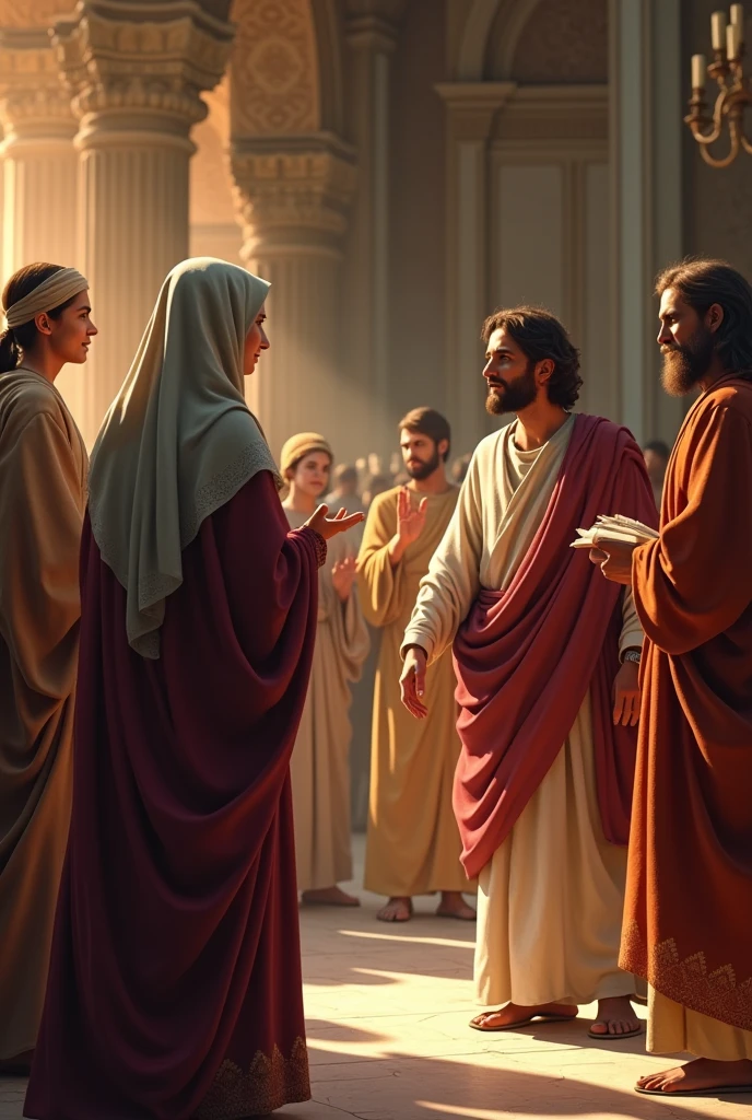 Mary and Joseph meet Jesus in the temple (Loss and Finding of Jesus in the Temple)