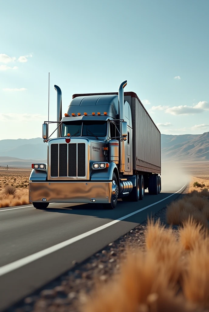 Long truck in america