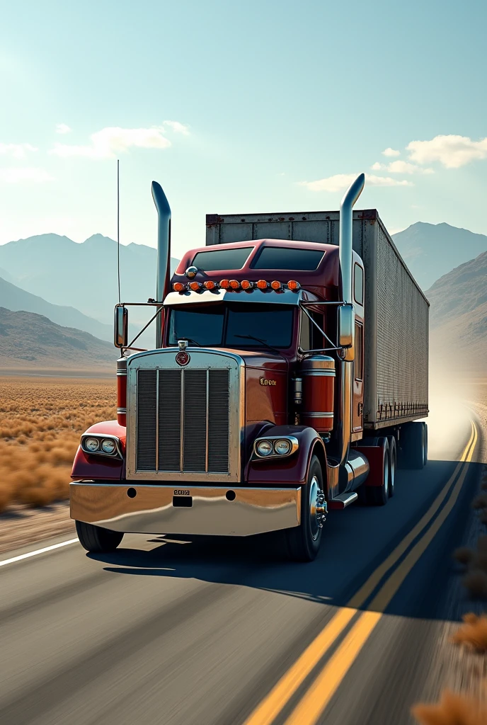 Long truck in america
