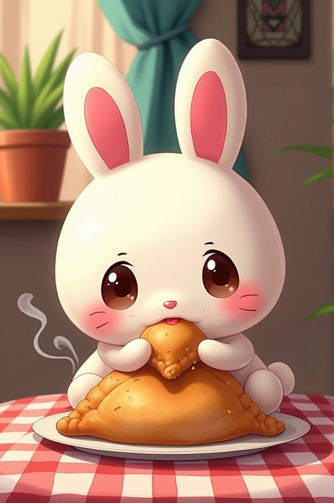 My melody eating an empanada