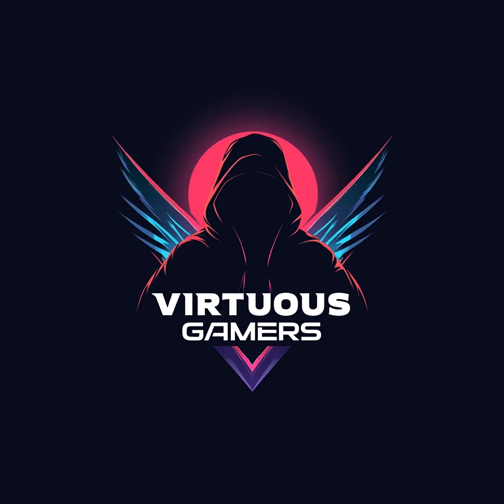 Logo for a computer games channel on youtube, called "Virtuous Gamers"