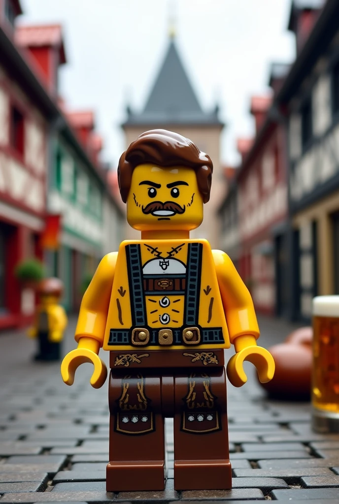 Make a lego minifigure based on the entire culture of Germany