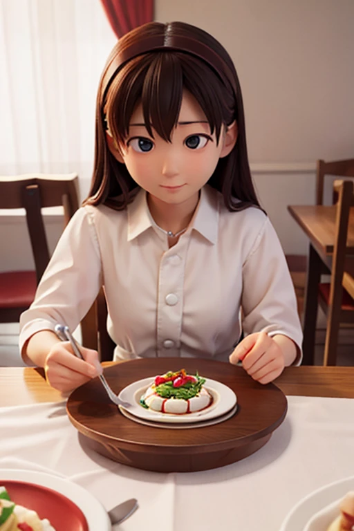 16age、Dining with my mother、table、