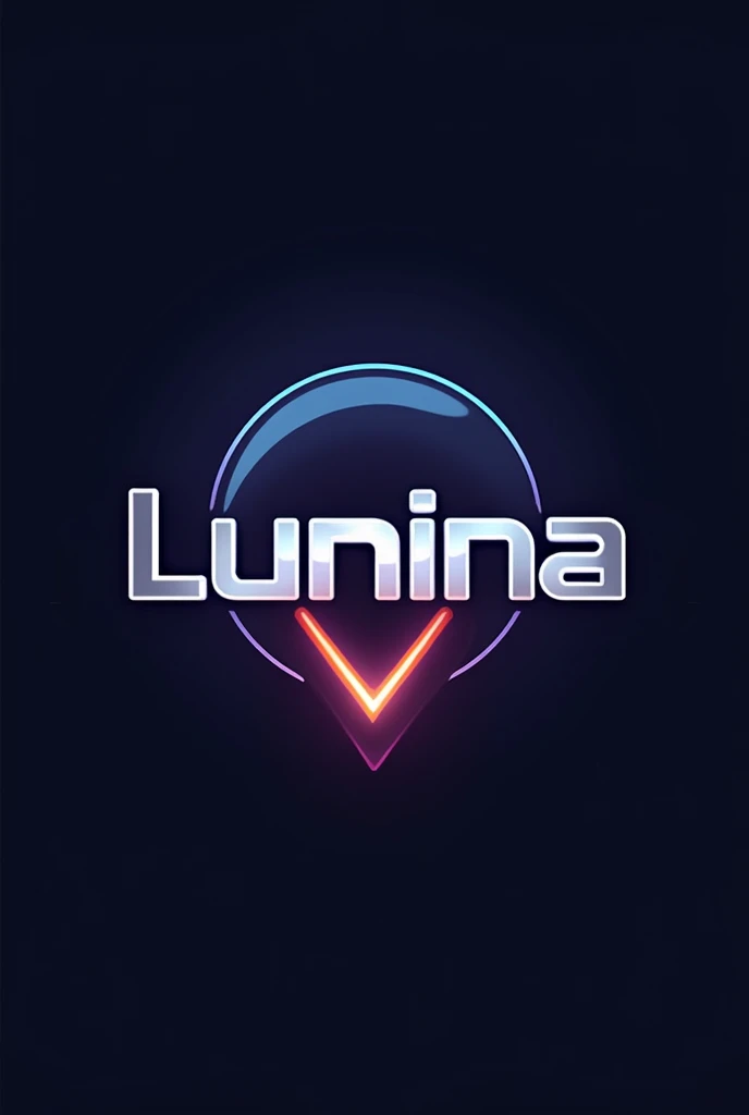Create a futuristic 60's logo that says lumina