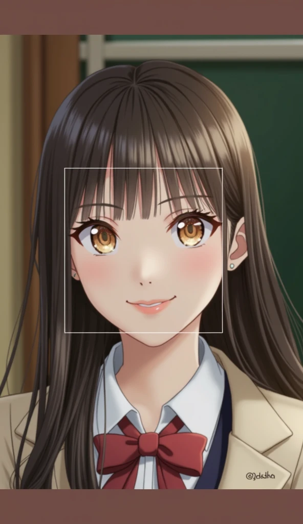 Highest quality, Face Focus, Soft Light, Ultra-high resolution, (Realistic:1.4), RAW Photos, 1 Japanese girl, alone, cute, (pupil, Light in your eyes), Beautiful face in every detail, (Small box),(High resolution detail of human skin texture), (Medium-long hairstyle), indoor, High School Uniform, (Portraiture),微笑みHighest quality, Face Focus, Soft Light, Ultra-high resolution, (Realistic:1.4), RAW Photos, One of the Japan, alone, cute, (pupil, light in your eyes), Beautiful face in every detail, (Small Box),(High resolution detail of human skin texture), (shoulder-length hair),Outdoor , High School Uniform, (Portraiture),smile