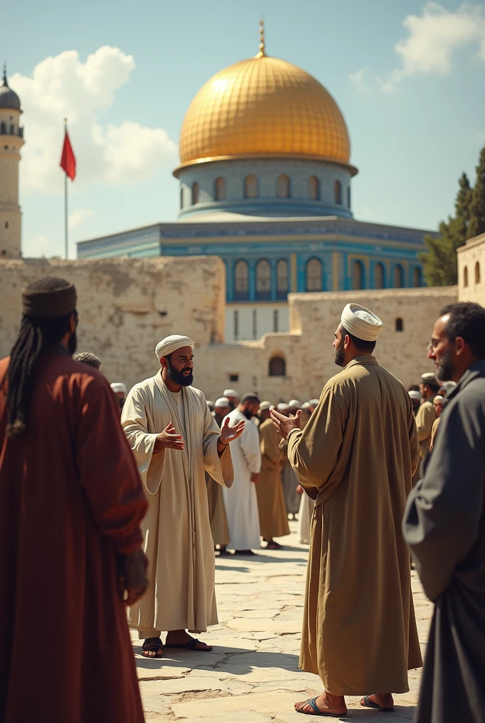 Muslim men Spoken The Dawat Islam other religions Men In The Road Background Image The Masjidul aqsa