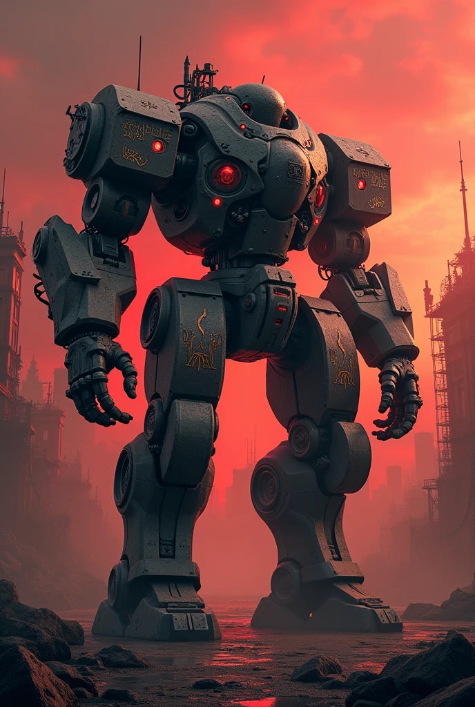 diesel punkai,   Military Robots, Satanic、Depict the whole body,Landing
